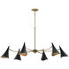 Library 6 Light 62 inch Oil Rubbed Bronze Chandelier Ceiling Light