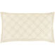 Kojo 36 X 20 inch Cream, Charcoal King Sham