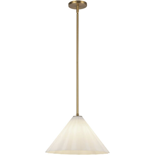 Alora Mood Serena 1 Light 13.63 inch Aged Gold Pendant Ceiling Light