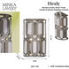 Hexly 1 Light 8 inch Bronze and Sultry Silver Wall Sconce Wall Light