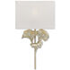 Gingko 1 Light 14 inch Distressed Silver Leaf ADA Wall Sconce Wall Light