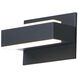 Omni LED 7.25 inch Black Bath Vanity Light Wall Light