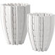 Fluted 10.5 X 7.75 inch Vase, Medium