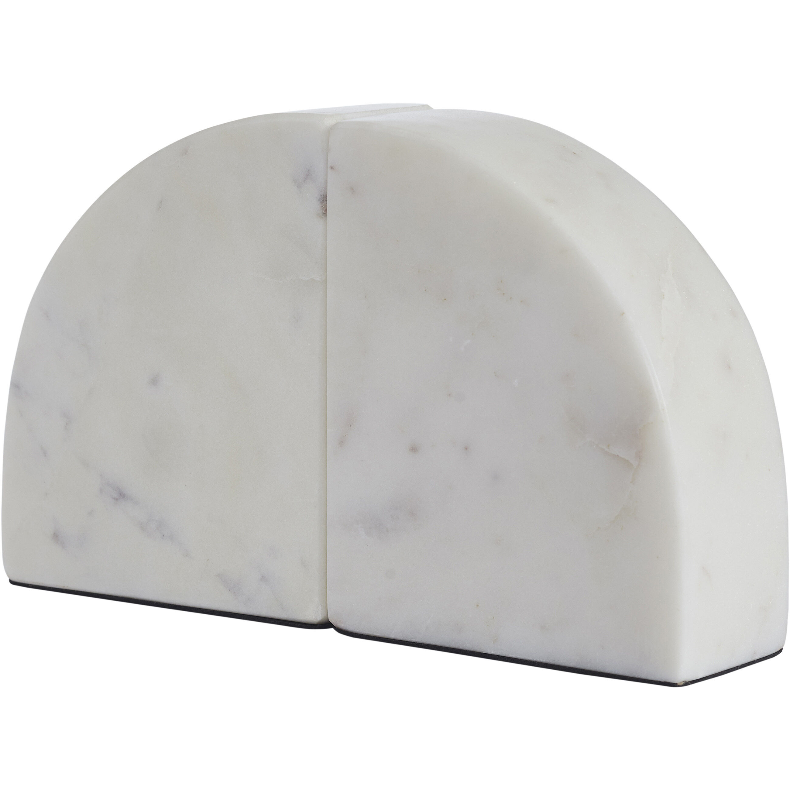 Carvella 1.97 inch White Marble Bookends, Set of 2