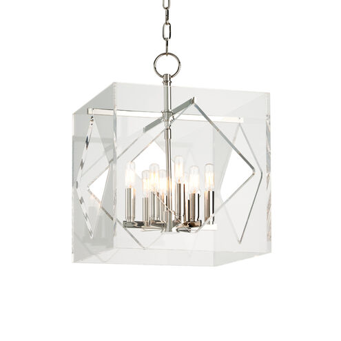 Travis 8 Light 16 inch Polished Nickel Pendant Ceiling Light