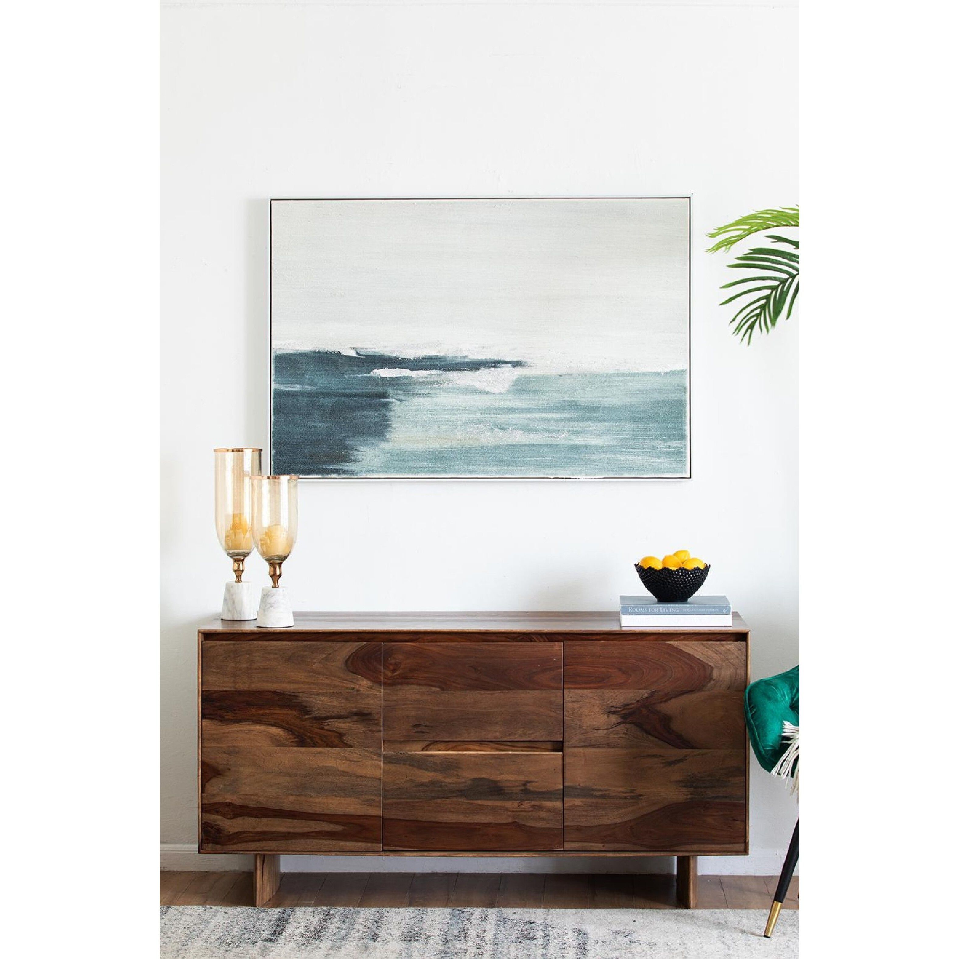 Abstract Blue/White Wall Art