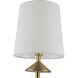 Alora Mood Bridgette 4 Light 29.5 inch Brushed Gold/White Linen Chandelier Ceiling Light in Brushed Gold and White Linen, Linen Shade