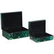 Interstellar 7.75 inch Dark Green Boxes, Set of 2