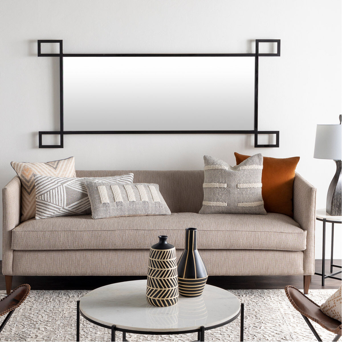 Harlow 22 X 22 inch Beige Pillow Kit, Square