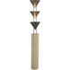 Versus 67.5 inch 180 watt Aged Steel Floor Lamp Portable Light in Steel Shade