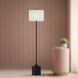 Alora Mood Issa 61.25 inch 60.00 watt Matte Black and Ivory Linen Floor Lamp Portable Light