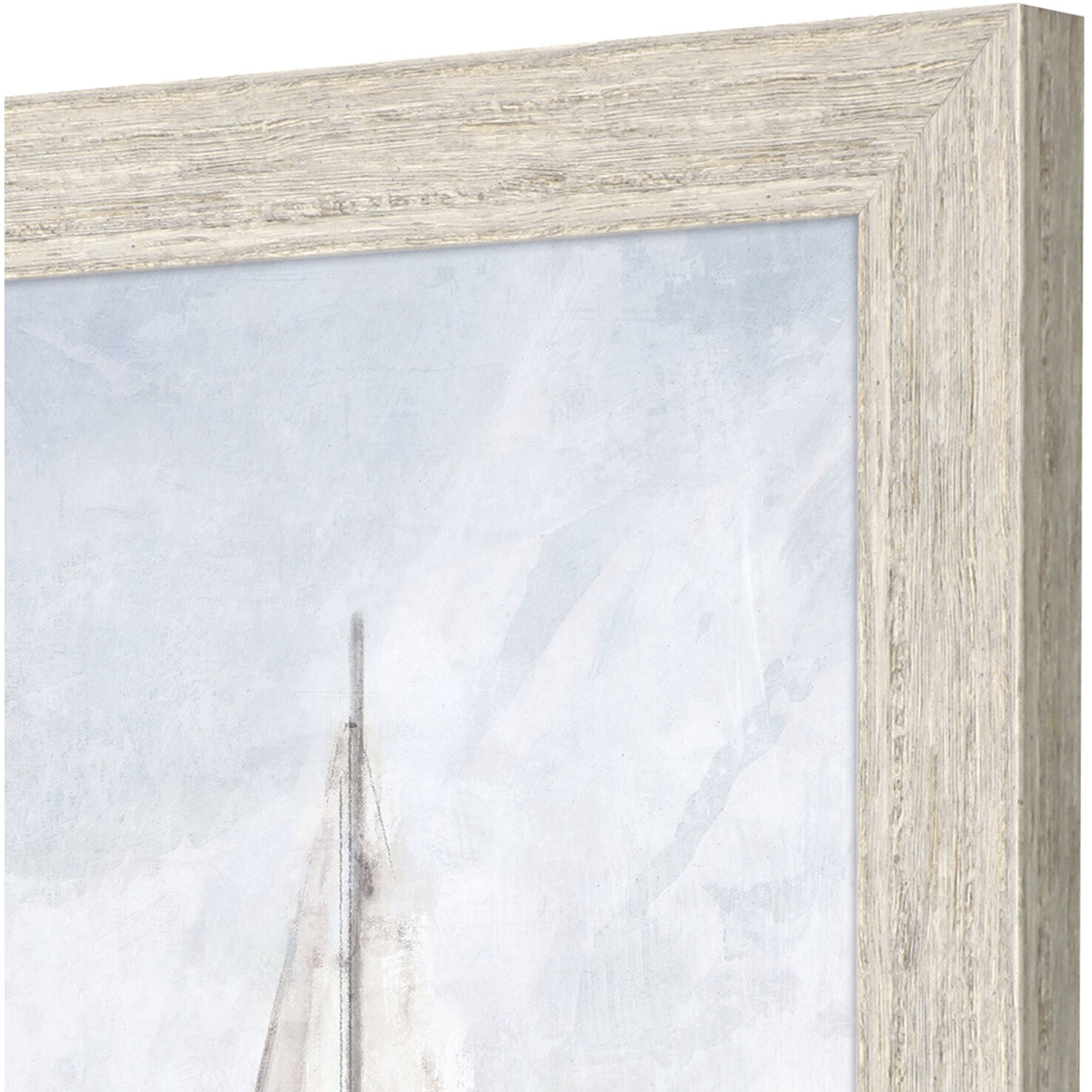 Blue Sailing Blue and Green and Gray Framed Art, Propac