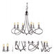 Lyndon 6 Light 24 inch Polished Nickel Pendant Ceiling Light, Urban Classic