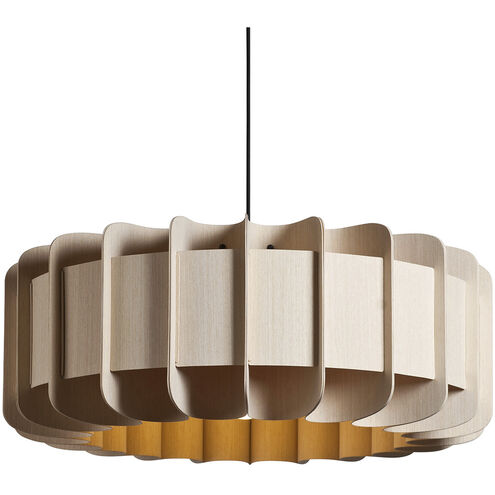 Clarissa 1 Light 29.1 inch Black Pendant Ceiling Light in Ash/Ash, 29 in, WEP Collection