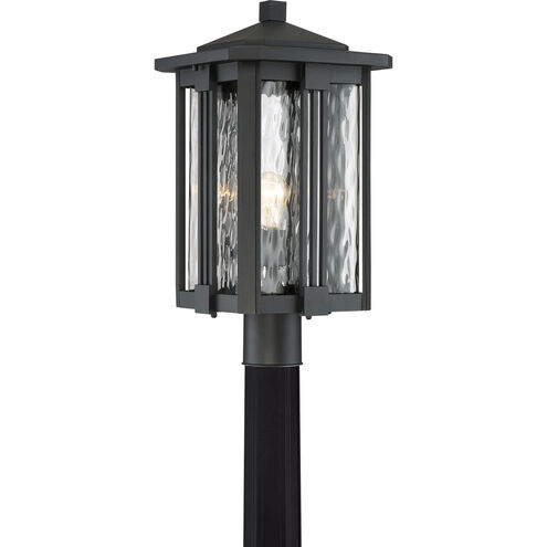 Everglade 1 Light 20 inch Earth Black Outdoor Post Lantern