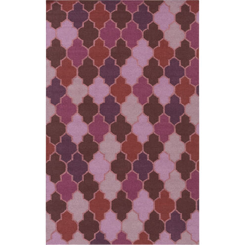 Nia 132 X 96 inch Eggplant, Dark Purple, Lilac Rug