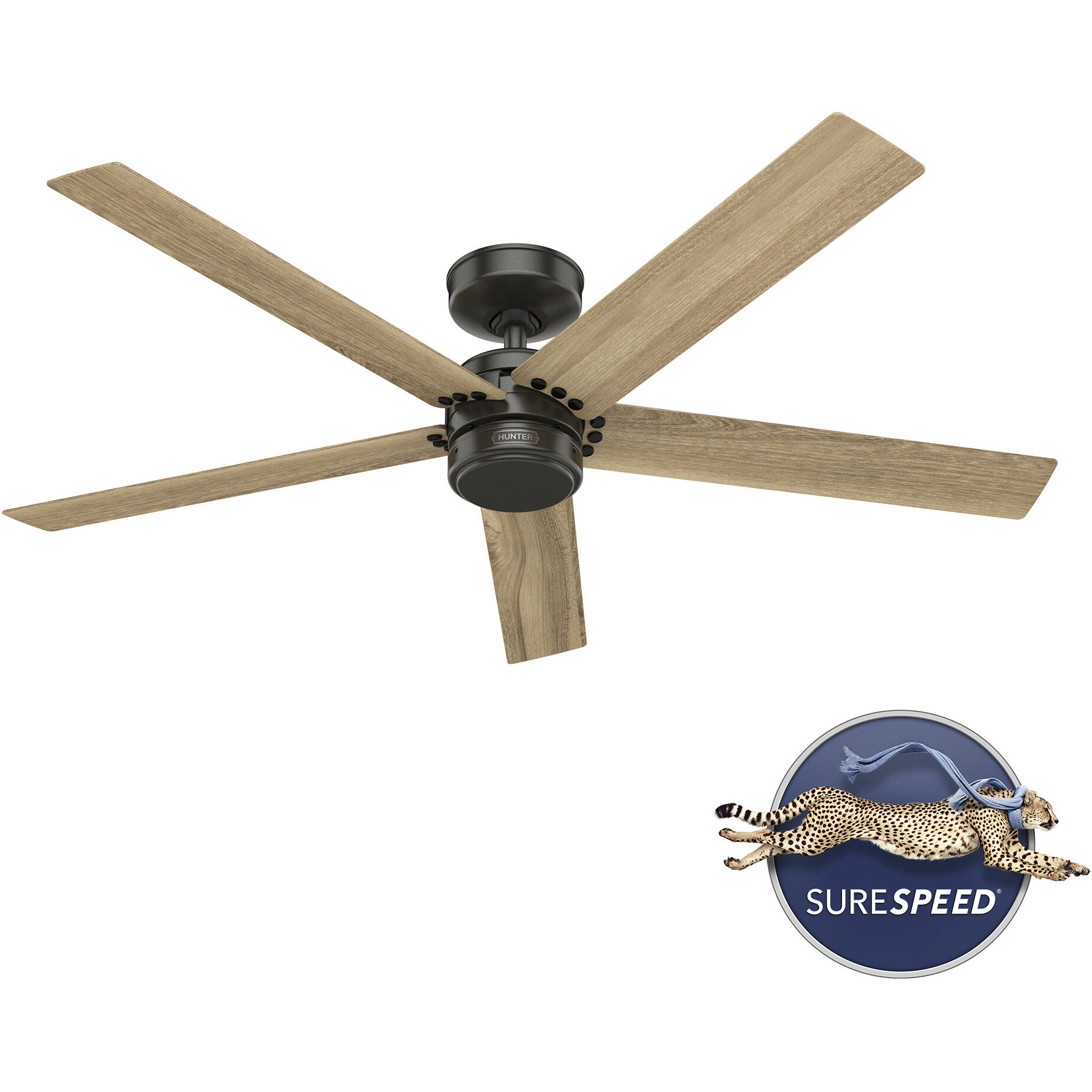 Burton 52 inch Noble Bronze with Golden Maple Blades Outdoor Ceiling Fan