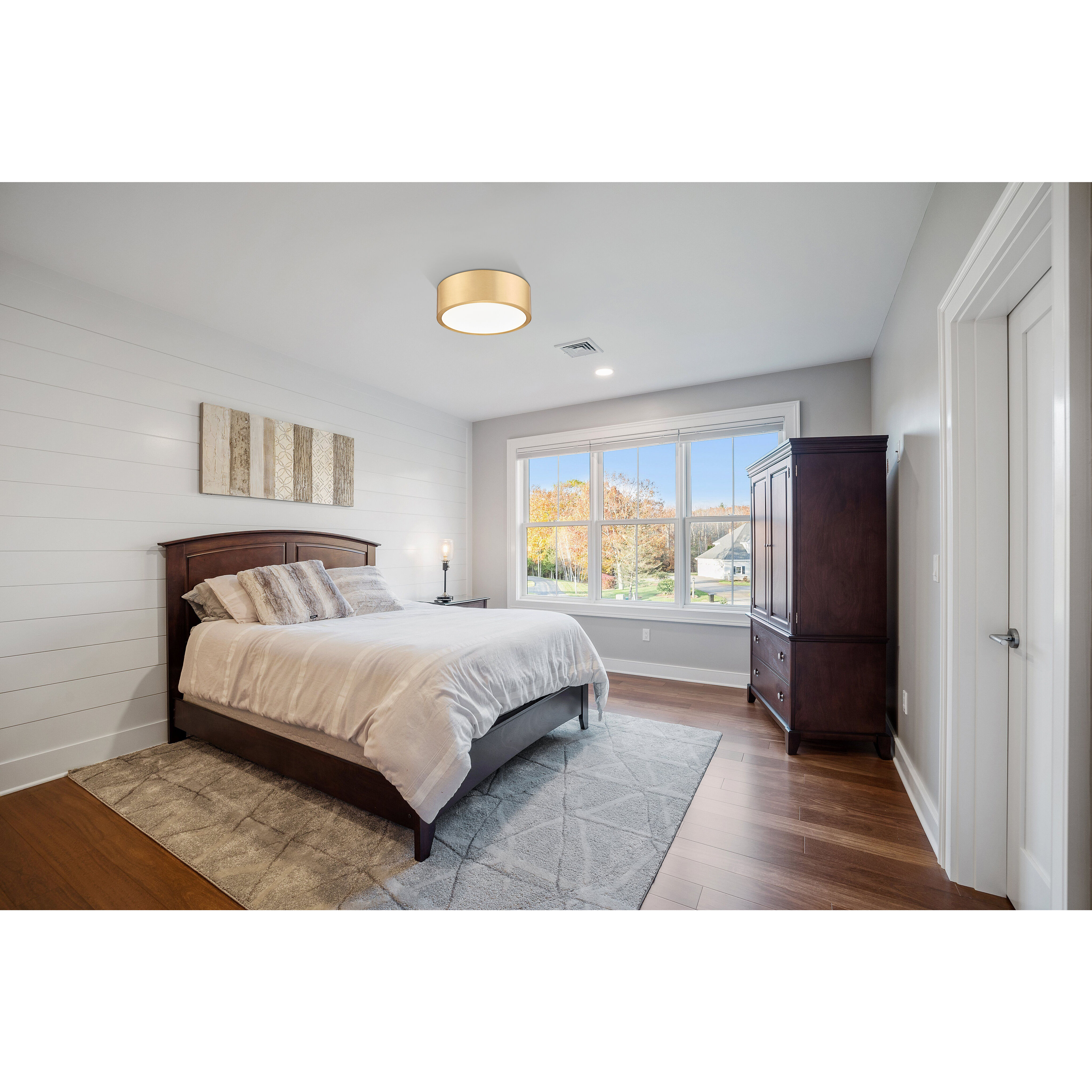 Coronado LED 12.25 inch Modern Gold Flush Mount Ceiling Light