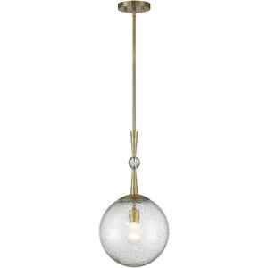 Poluluxe 1 Light 11 inch Oxidized Aged Brass Mini Pendant Ceiling Light
