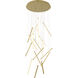 Canada LED 32 inch Brass Chandelier Ceiling Light