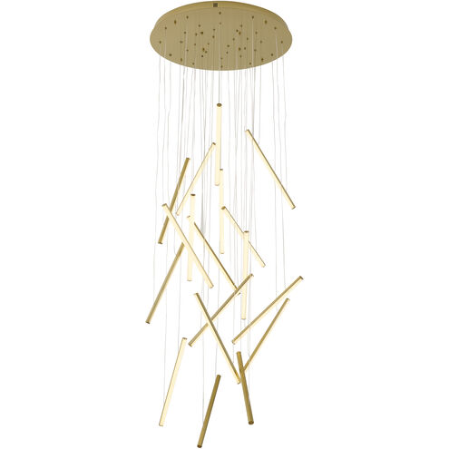 Canada LED 32 inch Brass Chandelier Ceiling Light