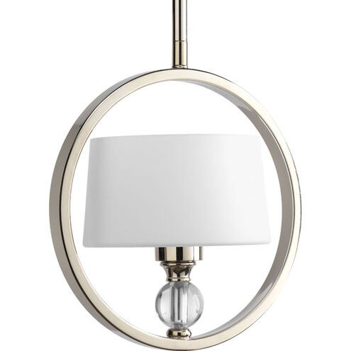 Fortune 1 Light 9 inch Polished Nickel Pendant Ceiling Light