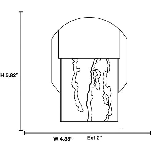 Mist Wall Sconce Wall Light in Black