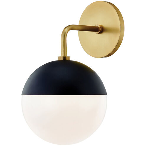 Renee 1 Light Aged Brass / Black Wall Sconce Wall Light