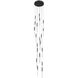 Main St. LED 22 inch Black Multi Port Pendant Ceiling Light