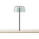 Yurei 14 inch 14.00 watt Matte Black Co-Working Lamp Portable Light in Acrylic Blue