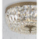 Westbury 3 Light 14 inch Olde Brass Flush Ceiling Light in Clear Spectra