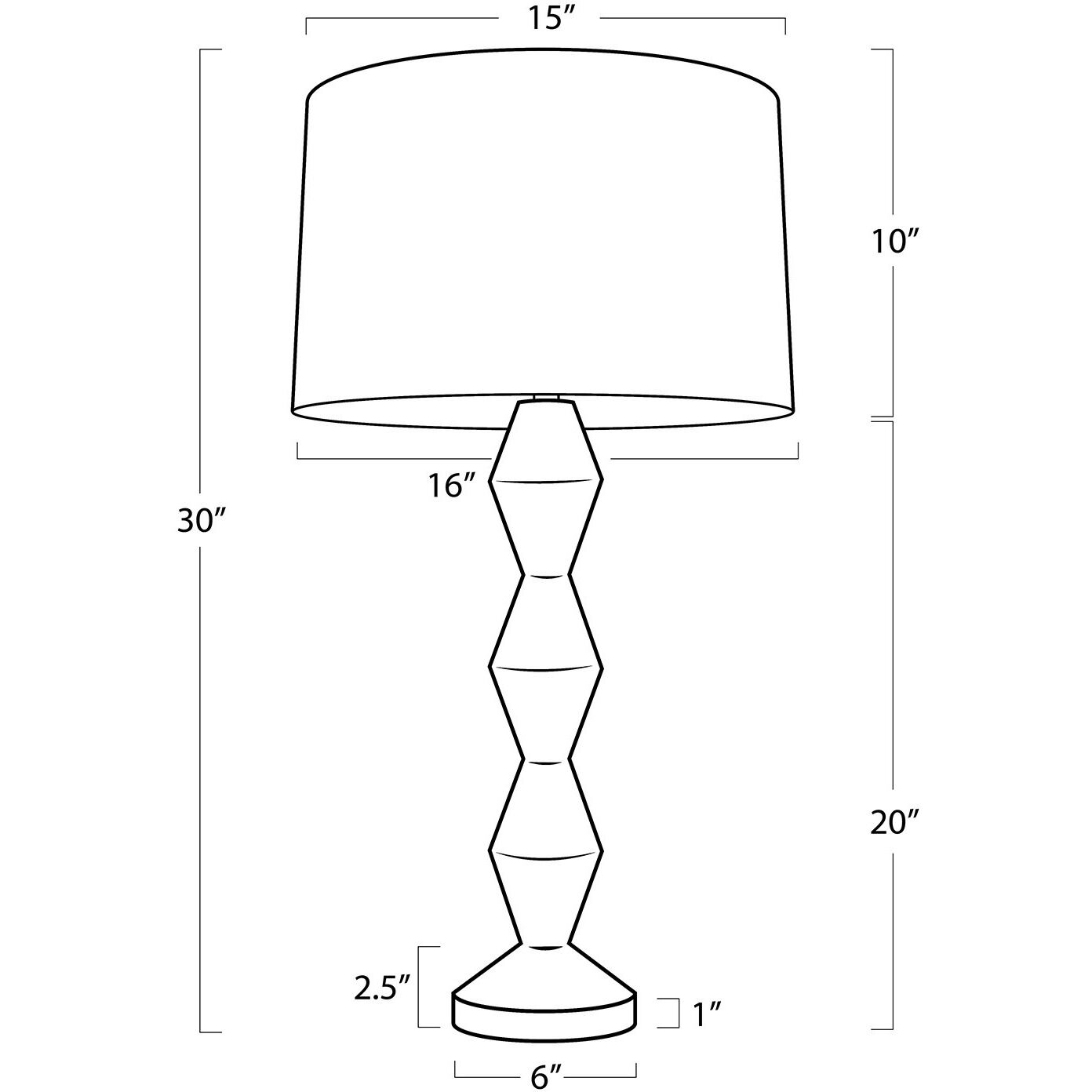 Crew 30 inch 150.00 watt Natural Stone Buffet Lamp Portable Light