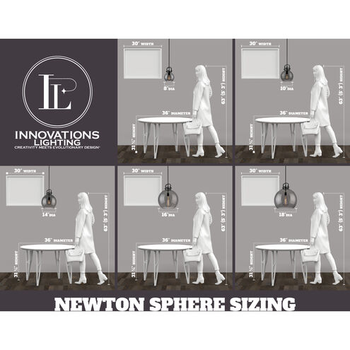 Newton Bell 1 Light 14 inch Satin Nickel Cord Hung Pendant Ceiling Light