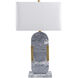Auroria 28 inch 100 watt Gray Accent Table Lamp Portable Light