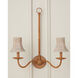 Bell Whitewash Chandelier Shade, Suzanne Duin Collection