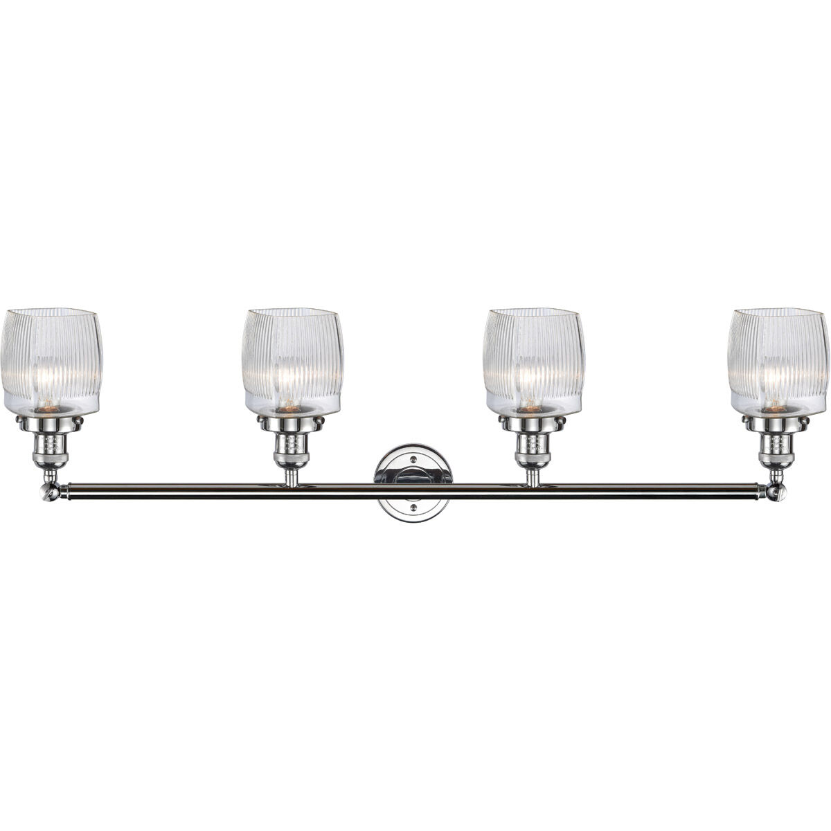Franklin Restoration Colton 4 Light 42 inch Polished Chrome Bath Vanity Light Wall Light, Franklin Restoration