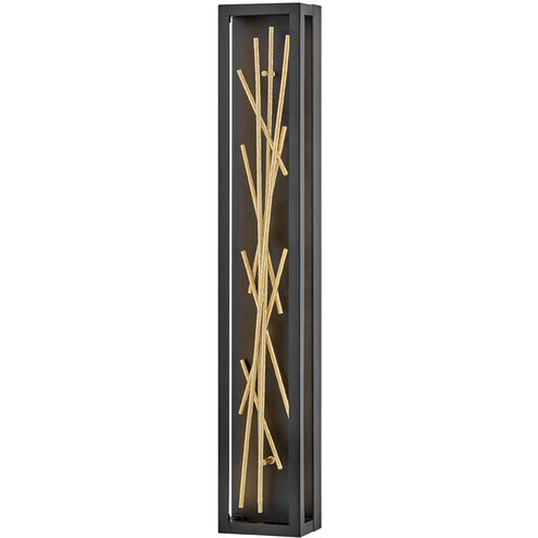 Styx LED 6 inch Black with Gilded Gold ADA Indoor Wall Sconce Wall Light