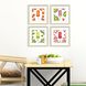 Fruity Popsicles Multi and White and Red and Orange Framed Art