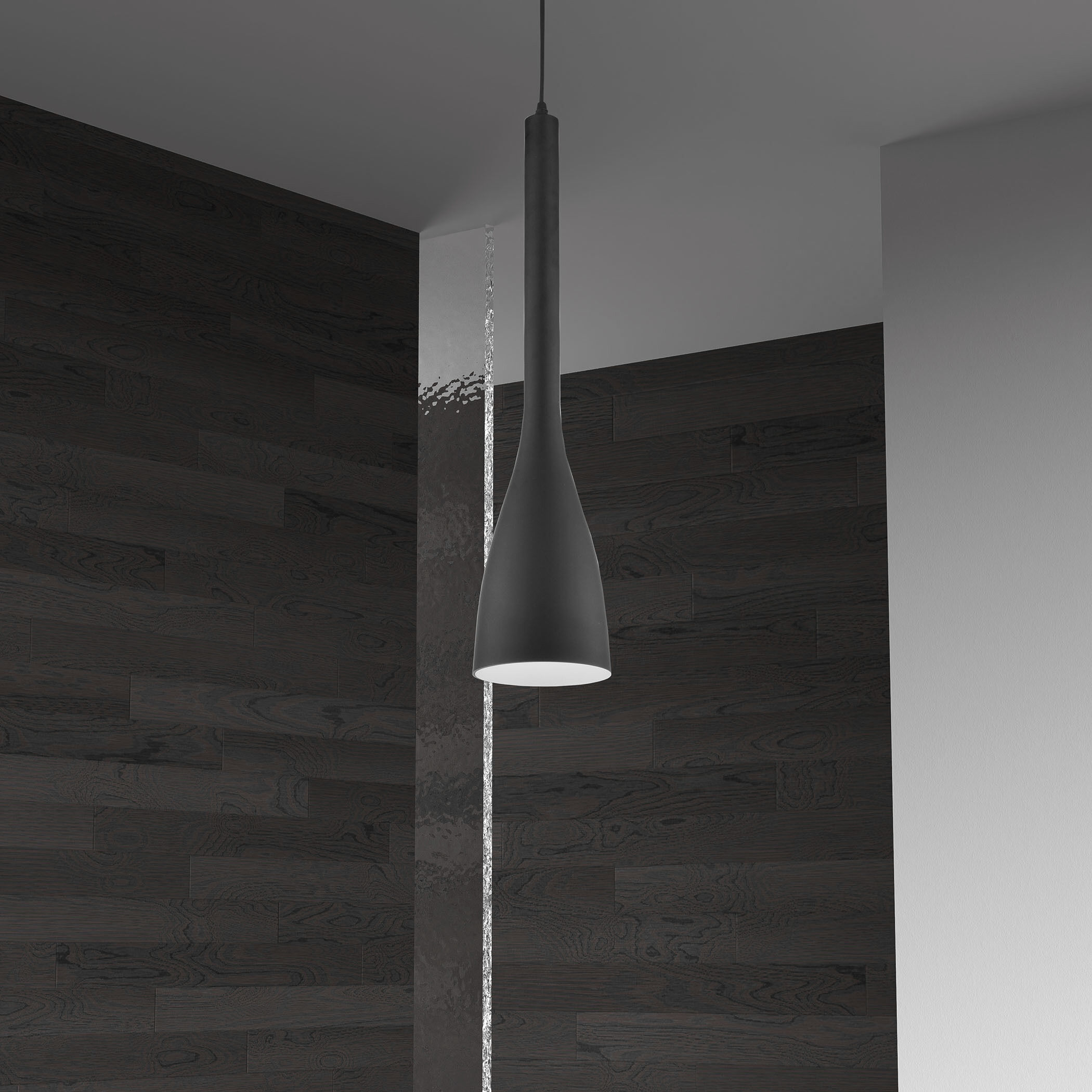 Modern 1 Light 4.5 inch Black Pendant Ceiling Light