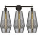 Windham 3 Light 25 inch Oil Rubbed Bronze Bath Vanity Light Wall Light in Smoked Glass