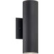 Tubular LED 4.25 inch Matte Black Wall Sconce Wall Light