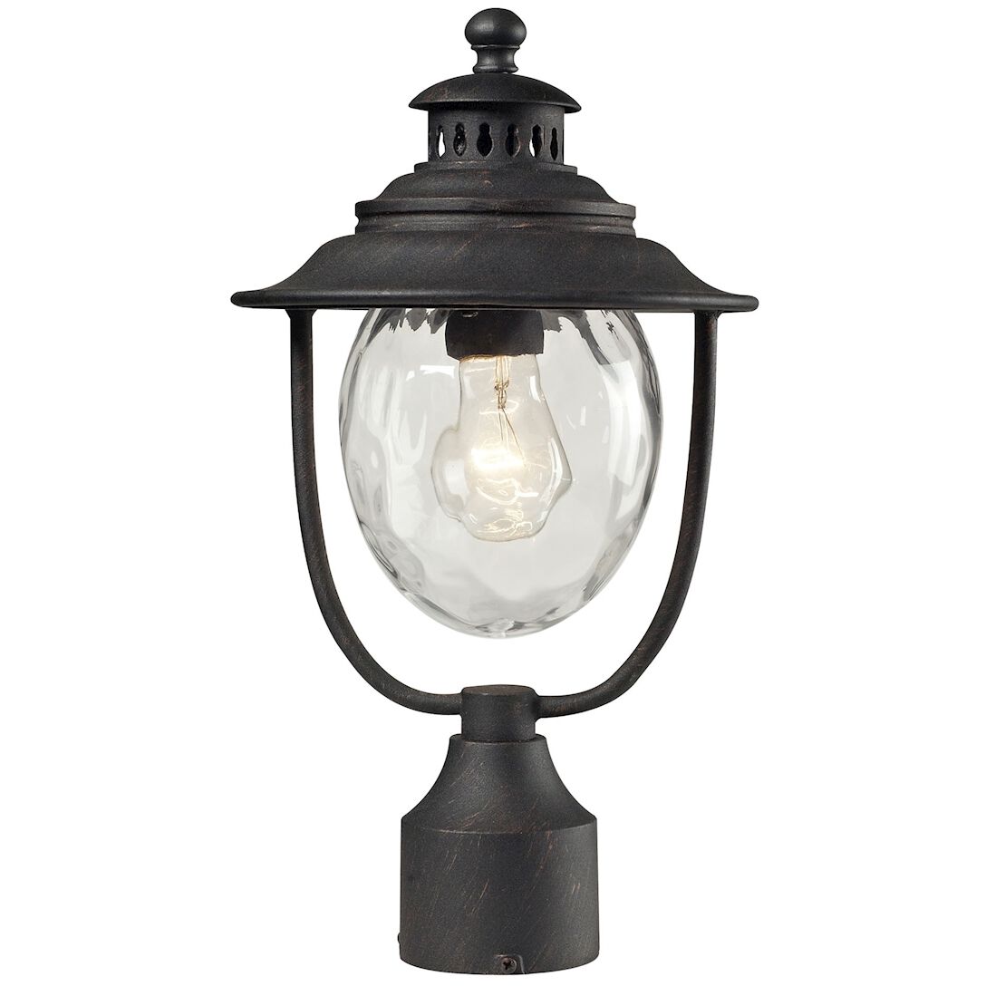 Searsport 1 Light 15 inch Weathered Charcoal Outdoor Post Light
