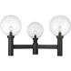 Laurent 3 Light 39 inch Black Outdoor Post Mount Fixture