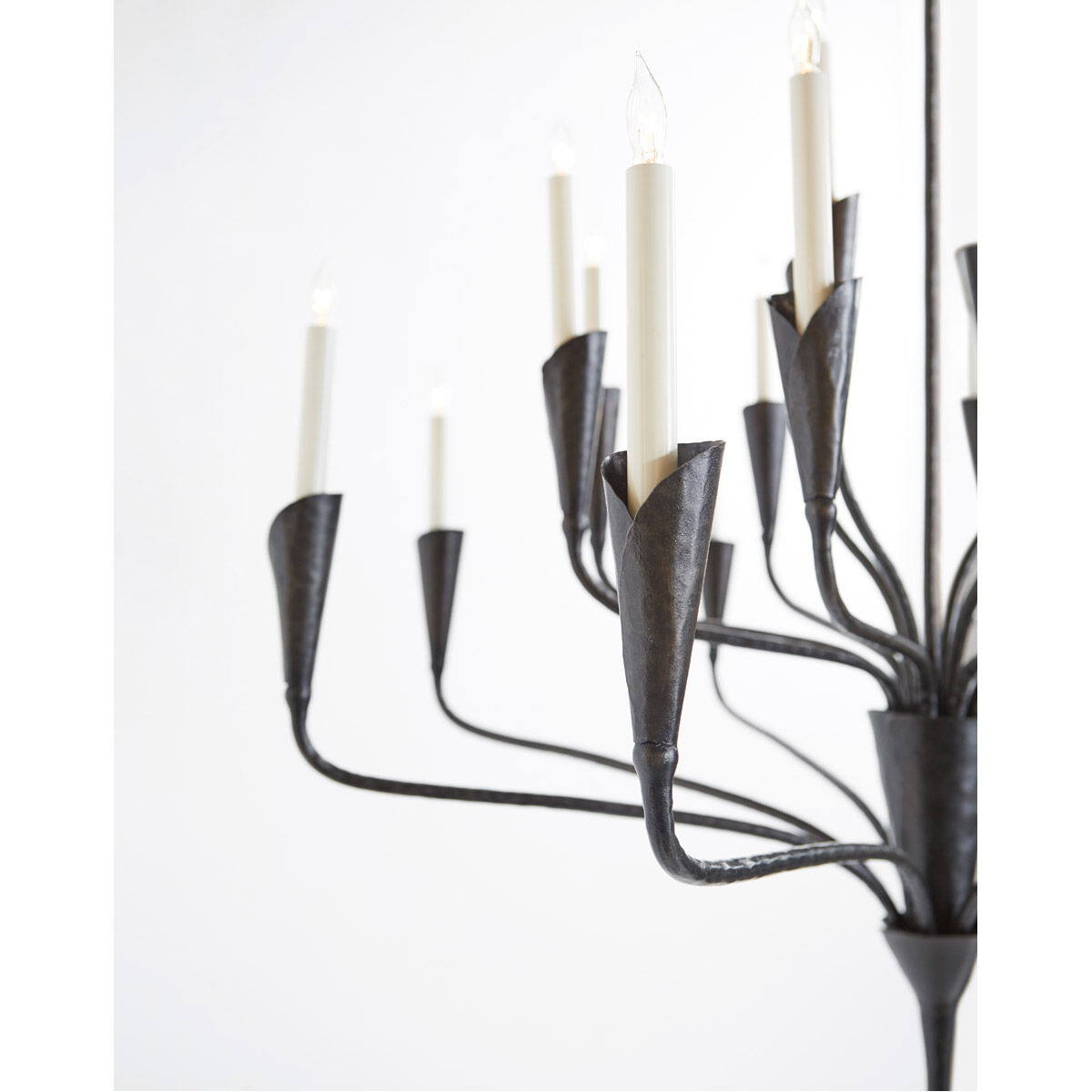 Chapman & Myers Aiden 20 Light 40.5 inch Aged Iron Chandelier Ceiling Light, Large