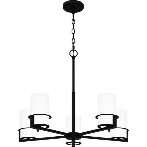 Seymour 5 Light 26.75 inch Matte Black Chandelier Ceiling Light