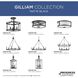 Gilliam 3 Light 13 inch Matte Black Semi-Flush Mount Ceiling Light