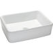 Ceramic Vessel Sink 18.75 X 14.1 X 5.1 inch White Bathroom Sink, Rectangle