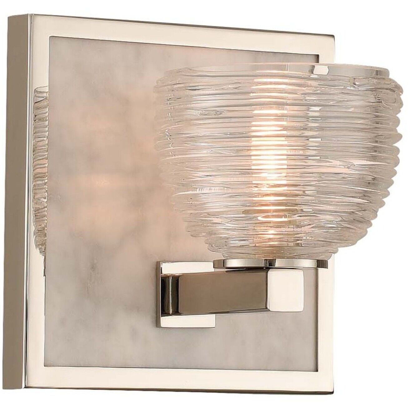 Bianco LED 6 inch Polished Nickel Bath Light Wall Light