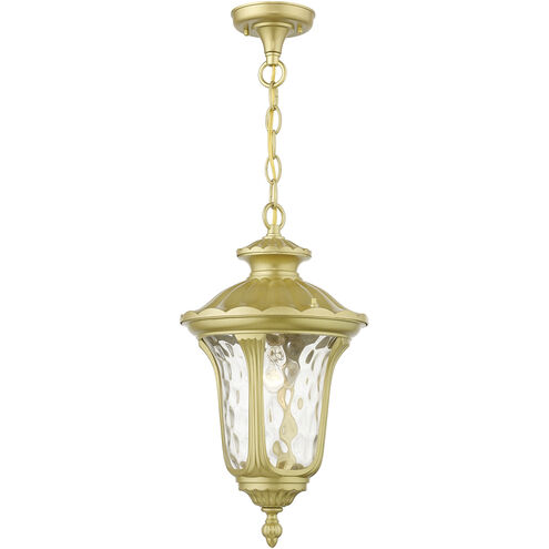Oxford 1 Light 9.5 inch Soft Gold Outdoor Pendant Lantern, Medium