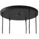 Box 5 Light 21 inch Oil Rubbed Bronze with Copper Chandelier Ceiling Light